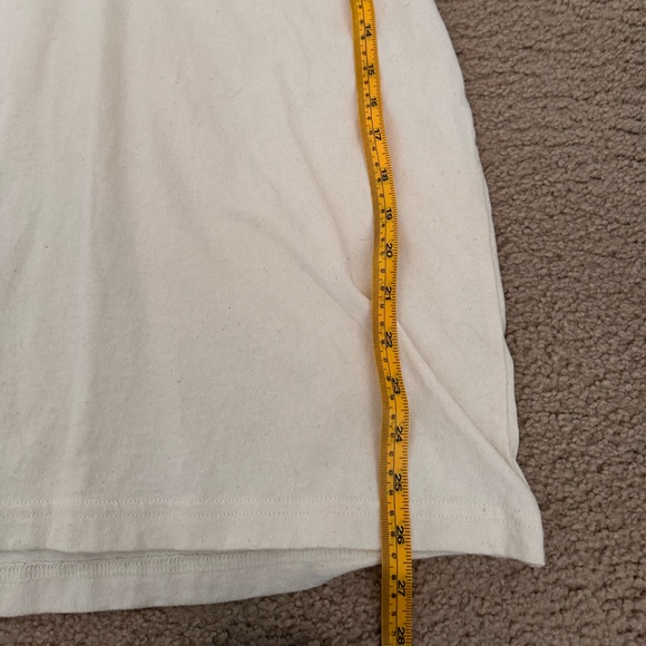 Tracksmith Cream Tee with Navy Logo - Picture 2 of 4